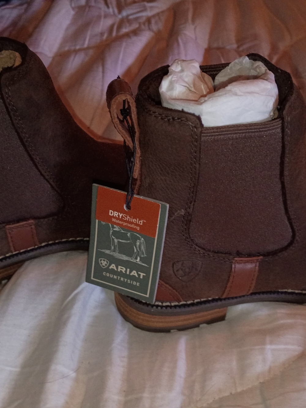 Ariat Women’s Brown Elastic-Side Chukka Boots